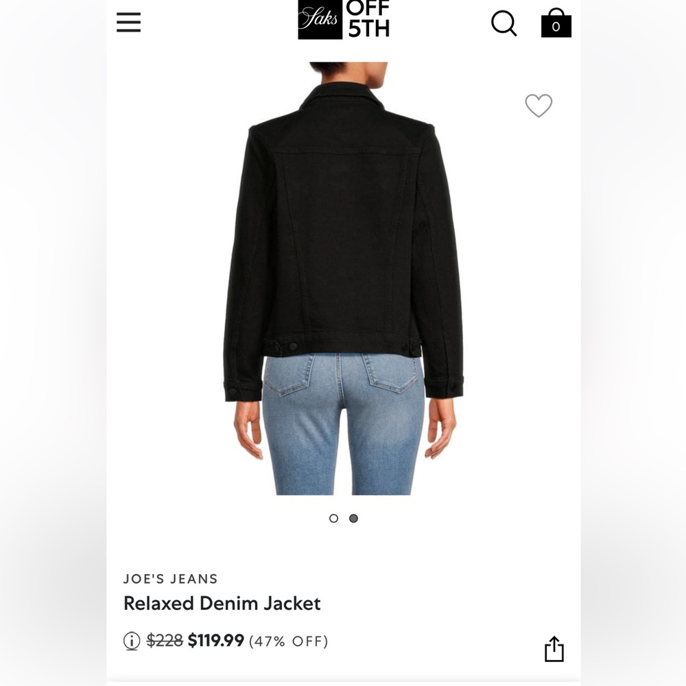 Washed black  Denim Jacket - Picture 10 of 10